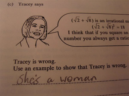 Slightly Sexist Jokes Exam-funny-answers1